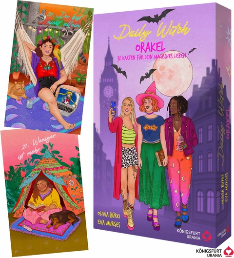 Daily Witch Orakel - 32 Orakelkarten & 48-seitiges Booklet - Hexenstarter-Set (DE), m. 1 Beilage - Olivia B&uuml;rki, Eva Murges