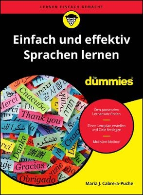 Einfach und effektiv Sprachen lernen für Dummies - María J. Cabrera-Puche