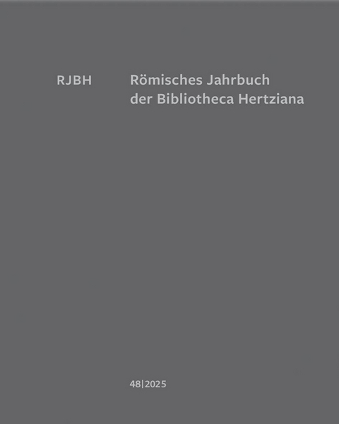 R&ouml;misches Jahrbuch der Bibliotheca Hertziana - 