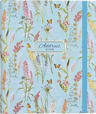 Blooms & Butterflies Large Address Book - 