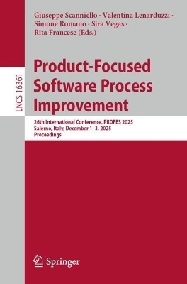 Product-Focused Software Process Improvement - 