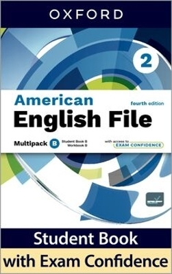 American English File fourth edition Level 2 Student Book & Workbook with access to Exam Confidence multi-pack B