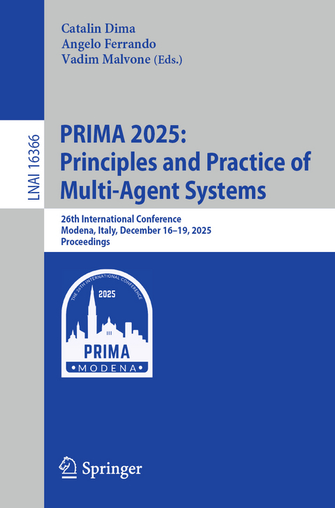 PRIMA 2025: Principles and Practice of Multi-Agent Systems - 