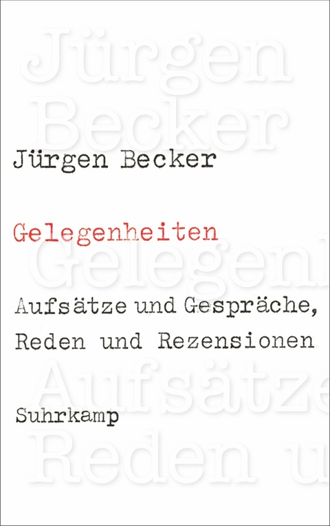 Gelegenheiten - J&uuml;rgen Becker