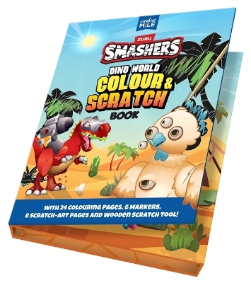 Smashers Dino World Colour and Scratch Book -  Zuru Smashers