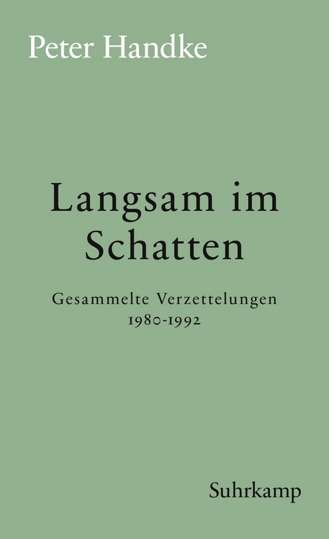 Langsam im Schatten - Peter Handke