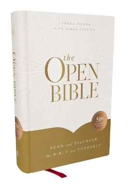 The Open Bible: Read and Discover the Bible for Yourself (KJV, Hardcover, Red Letter, Comfort Print)