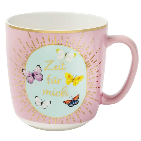 Bl&uuml;tentr&auml;ume Kaffeebecher "Zeit f&uuml;r mich", 350 ml - 