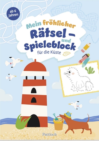 Mein fröhlicher Rätsel- und Spieleblock für die Küste