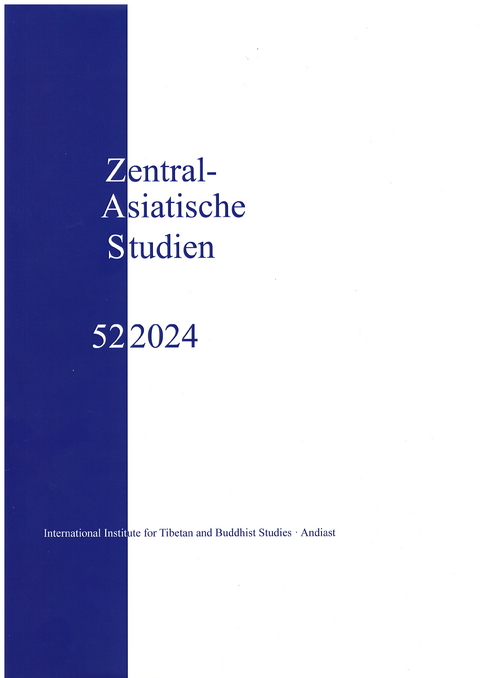Zentrasiatische Studien 52 (2024) - Dieter Schuh, Lewis Doney