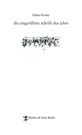 die ungerührte schrift des jahrs