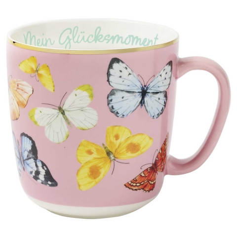 Bl&uuml;tentr&auml;ume Kaffeebecher "Mein Gl&uuml;cksmoment", 350 ml - 