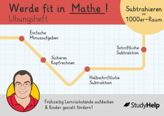 Werde fit in Mathe – Subtraktion bis 1000: Übungsheft für die 3. Klasse