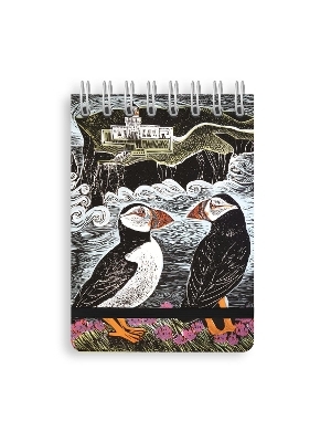 Angela Harding: Fair Isle Puffins (Spiral Bound Pocket Notebook)