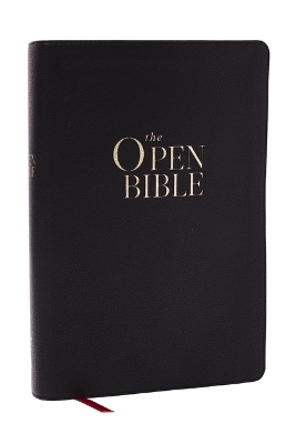 The Open Bible: Read and Discover the Bible for Yourself (KJV, Black Leathersoft, Red Letter, Comfort Print) -  Thomas Nelson Publishers