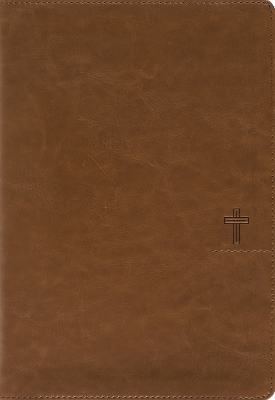 NASB, Thinline Bible, Giant Print, Leathersoft, Brown, Red Letter, 1995 Text, Comfort Print