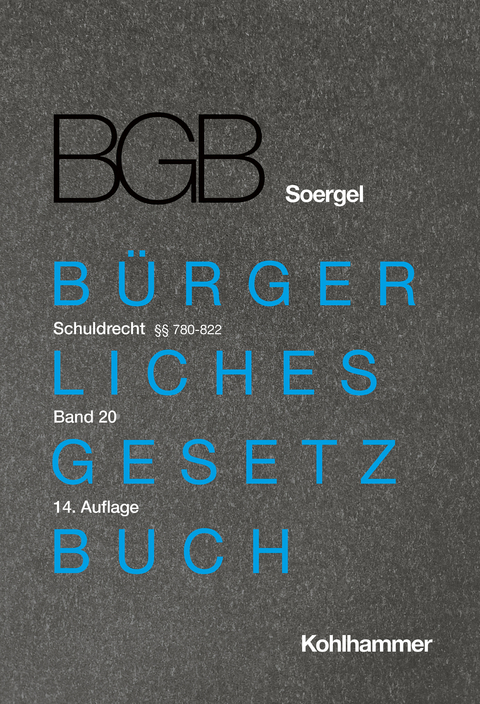 Kommentar zum B&uuml;rgerlichen Gesetzbuch mit Einf&uuml;hrungsgesetz und Nebengesetzen (BGB) (Soergel) - Christian Albrecht, Alisa Rank-Haedler, Franz H&auml;user, Martin Schmidt-Kessel, Michael Matthiessen, Franz Schnauder