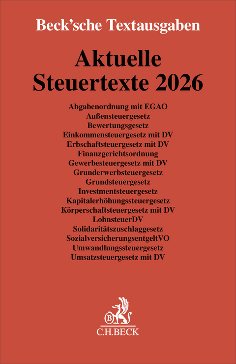 Aktuelle Steuertexte 2026