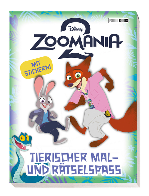 Disney Zoomania 2: Tierischer Mal- und R&auml;tselspa&szlig; - Mit Stickern! -  DISNEY,  Panini