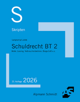 Skript Schuldrecht BT 2 - Langkamp, Tobias; Lüdde, Jan Stefan