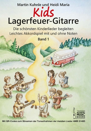 Kids Lagerfeuer-Gitarre.