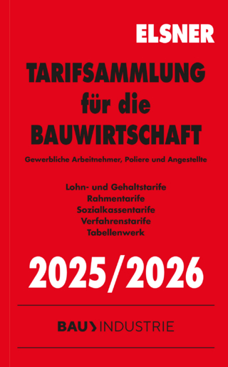 Tarifsammlung für die Bauwirtschaft 2025/2026