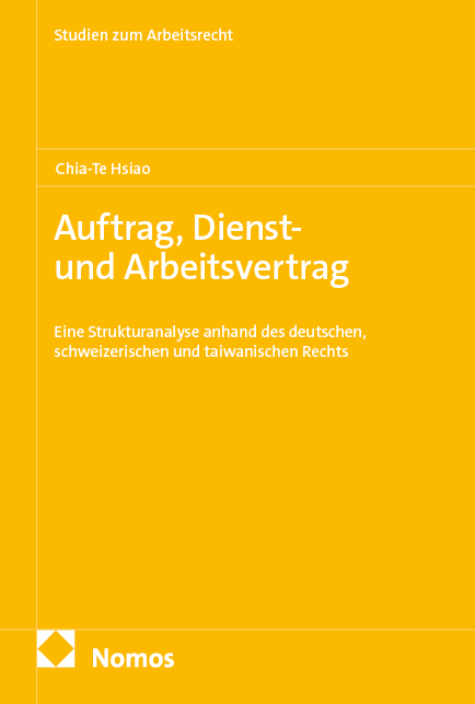 Auftrag, Dienst- und Arbeitsvertrag - Chia-Te Hsiao