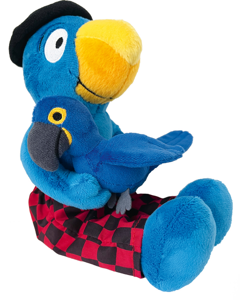 Globi Pl&uuml;sch mit Papagei - 25cm