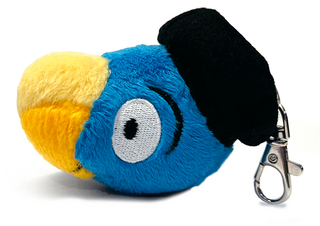 Globi Plüsch Kopf Schlüsselanhänger