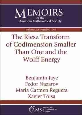 The Riesz Transform of Codimension Smaller Than One and the Wolff Energy - Benjamin Jaye, Fedor Nazarov, Maria Carmen Reguera, Xavier Tolsa
