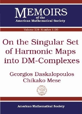 On the Singular Set of Harmonic Maps Into DM-Complexes