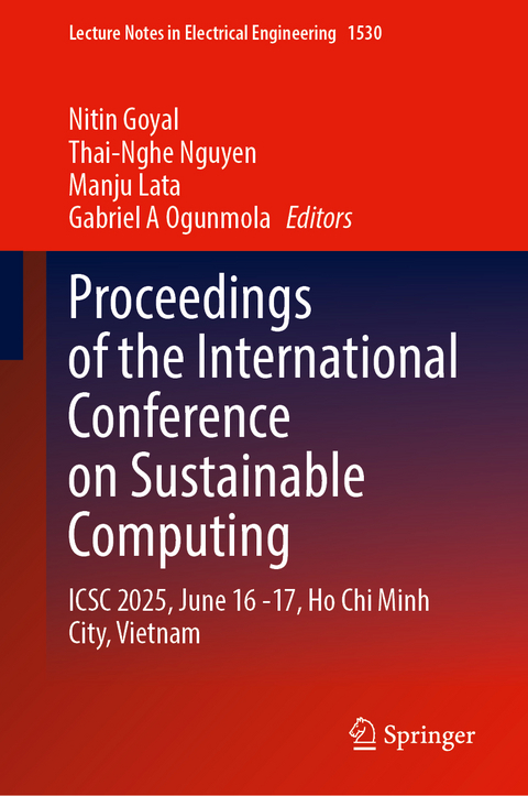 Proceedings of the International Conference on Sustainable Computing - 