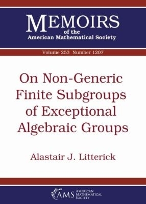 On Non-Generic Finite Subgroups of Exceptional Algebraic Groups - Alastair J. Litterick