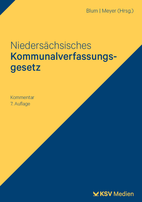 Nieders&auml;chsisches Kommunalverfassungsgesetz (NKomVG) - 