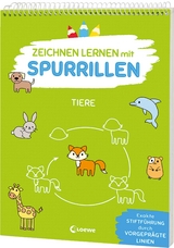 Zeichnen lernen mit Spurrillen - Tiere