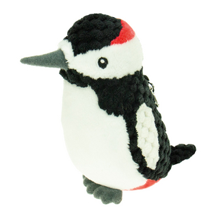 TRÖTSCH - Unsere Vogelwelt Plüsch Buntspecht 12 cm mit Karabiner