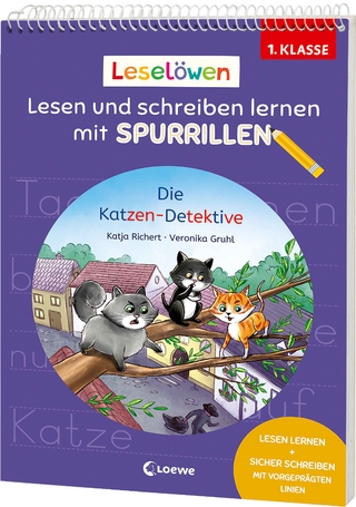 Leselöwen - Lesen und schreiben lernen mit Spurrillen - Die Katzen-Detektive