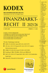 KODEX Finanzmarktrecht Band II 2025/26 - inkl. App - Doralt, Werner