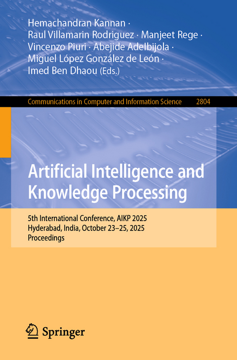 Artificial Intelligence and Knowledge Processing - 
