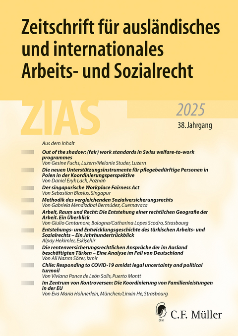 Zeitschrift f&uuml;r ausl&auml;ndisches und internationales Arbeits- und Sozialrecht - 