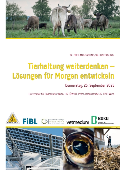 Tierhaltung weiterdenken - L&ouml;sungen f&uuml;r Morgen entwickeln - 