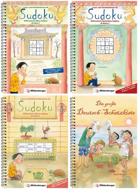 Paket &ndash; Sudoku-Komplettbezug und Deutsch-Schatzkiste - Bernd Wehren