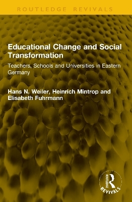 Educational Change and Social Transformation - Hans N. Weiler, Heinrich Mintrop, Elisabeth Fuhrmann