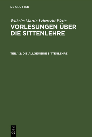 Die allgemeine Sittenlehre
