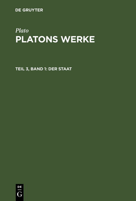 Der Staat -  Plato