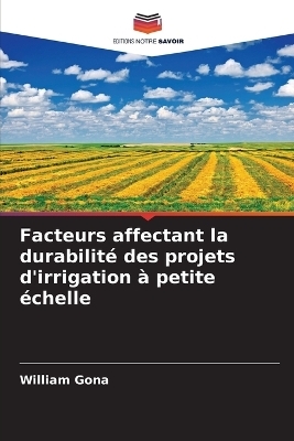 Facteurs affectant la durabilité des projets d'irrigation à petite échelle