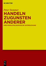 Handeln zugunsten anderer - Peter Stemmer