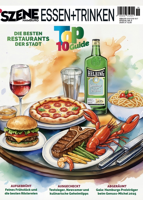 SZENE HAMBURG ESSEN + TRINKEN TOP TEN 2025/2026 - 