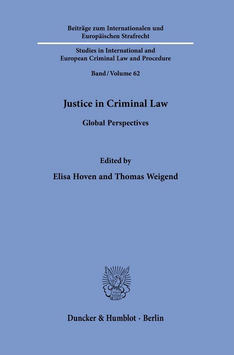 Justice in Criminal Law - 