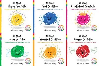 Scribbles Crew Six Pack Collection by Channon Gray (All About Happy Scribble, All About Sad Scribble, All About Calm Scribble, All About Angry Scribble, All About Confident Scribble; All About Worried Scribble)